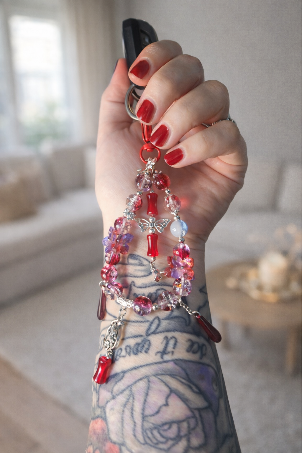 Wildberry Bloom Keychain
