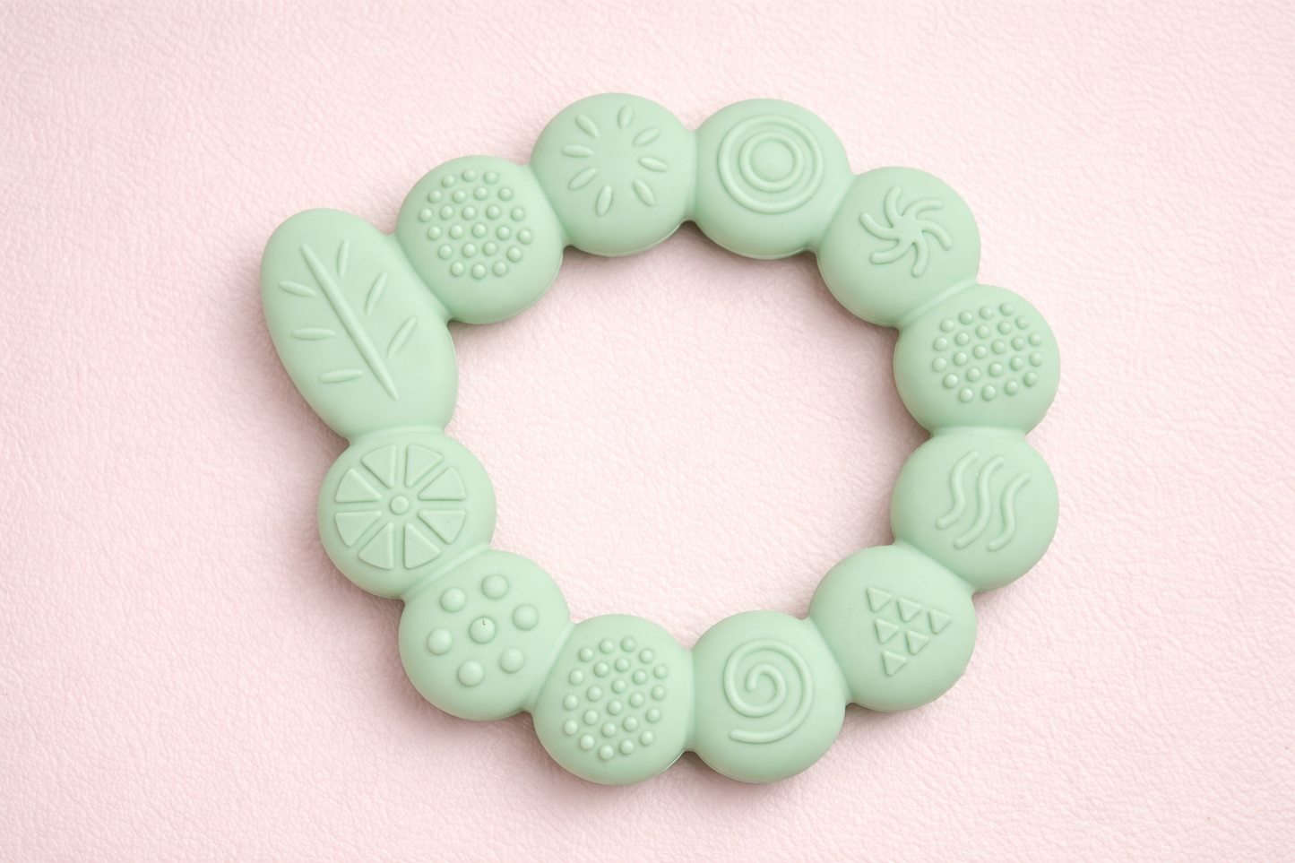 Blossom Frog Pacifier Clip & Sensory Ring