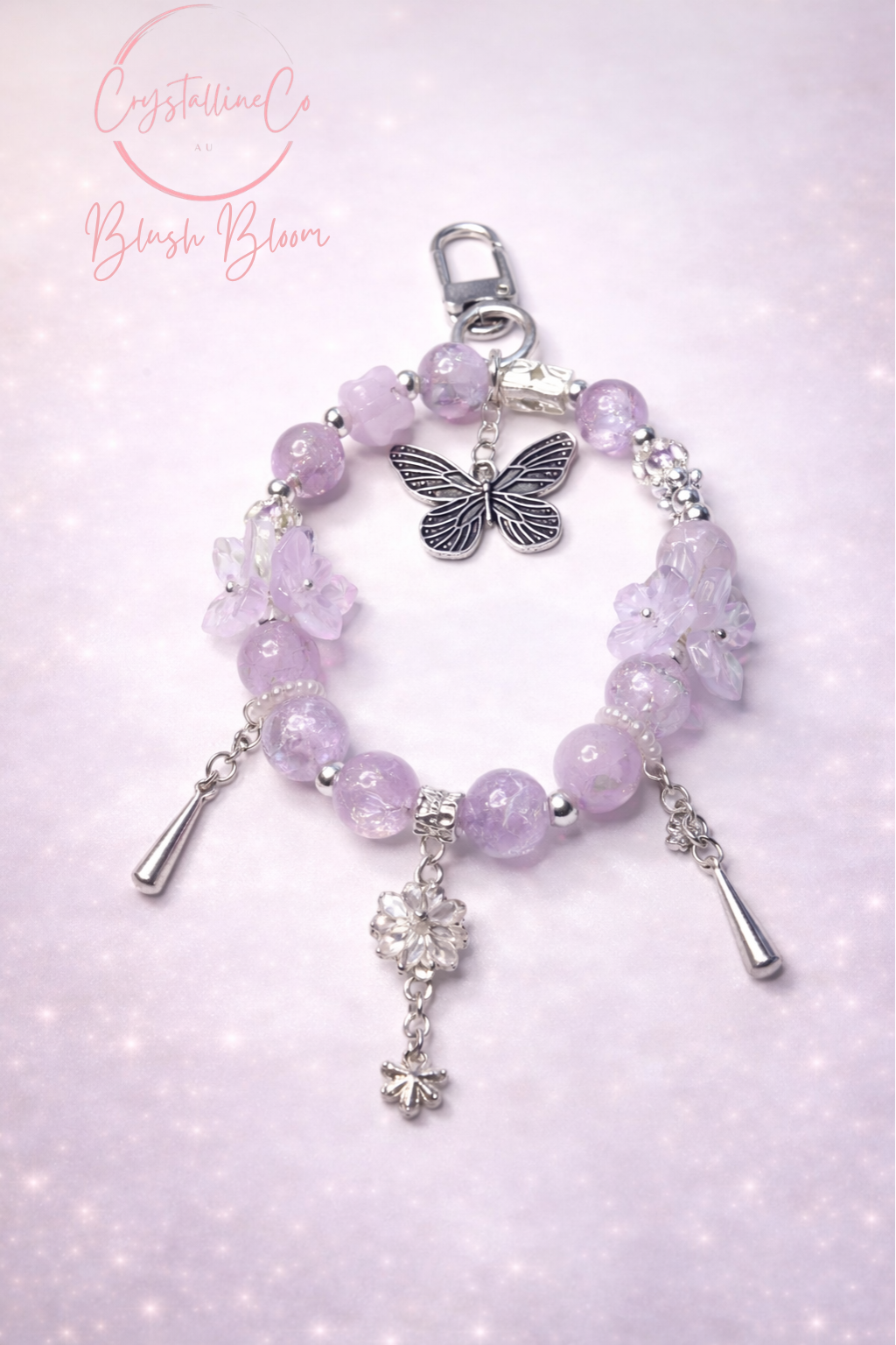 Blush Bloom Keychain