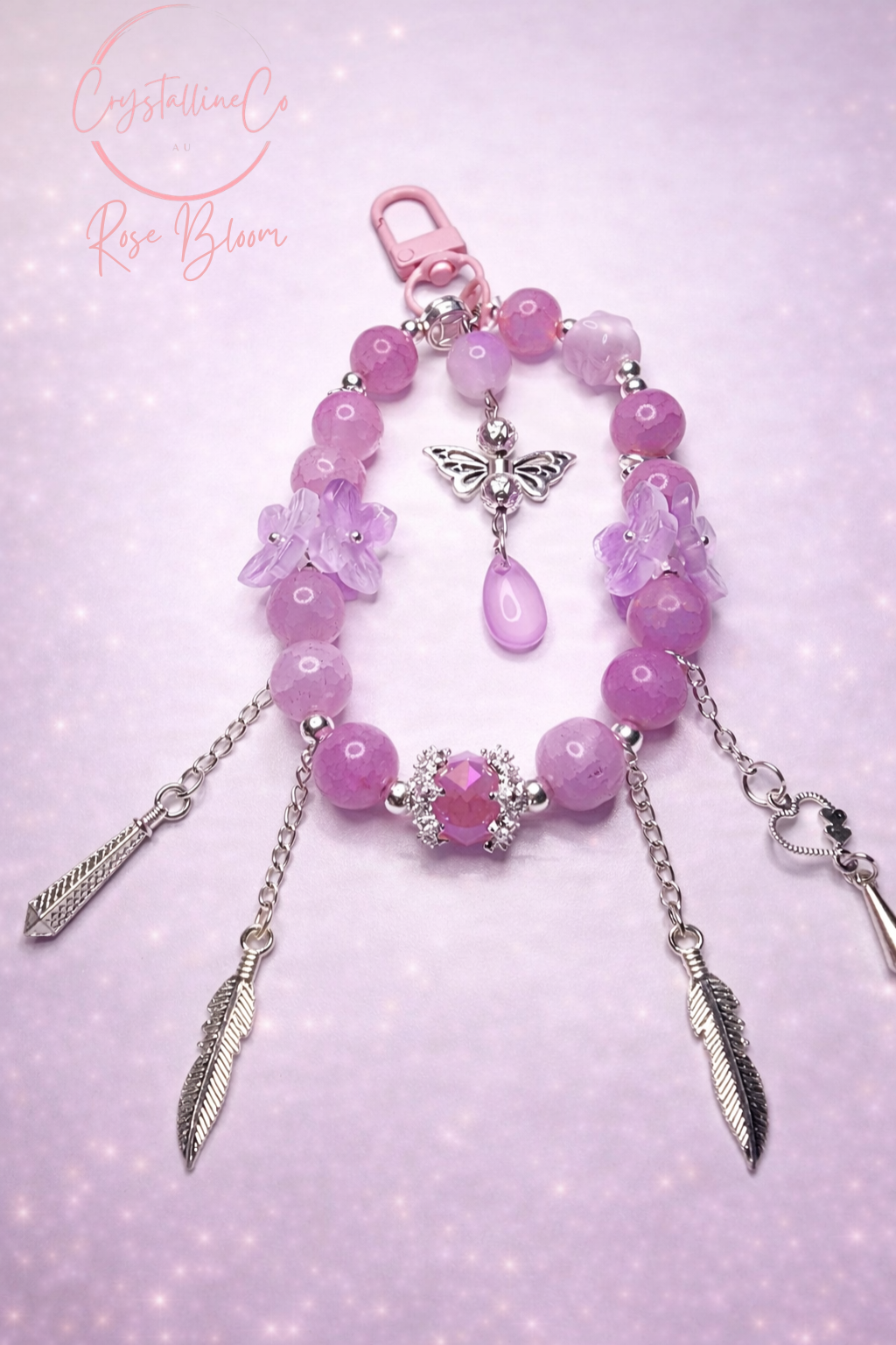Rose Bloom Keychain