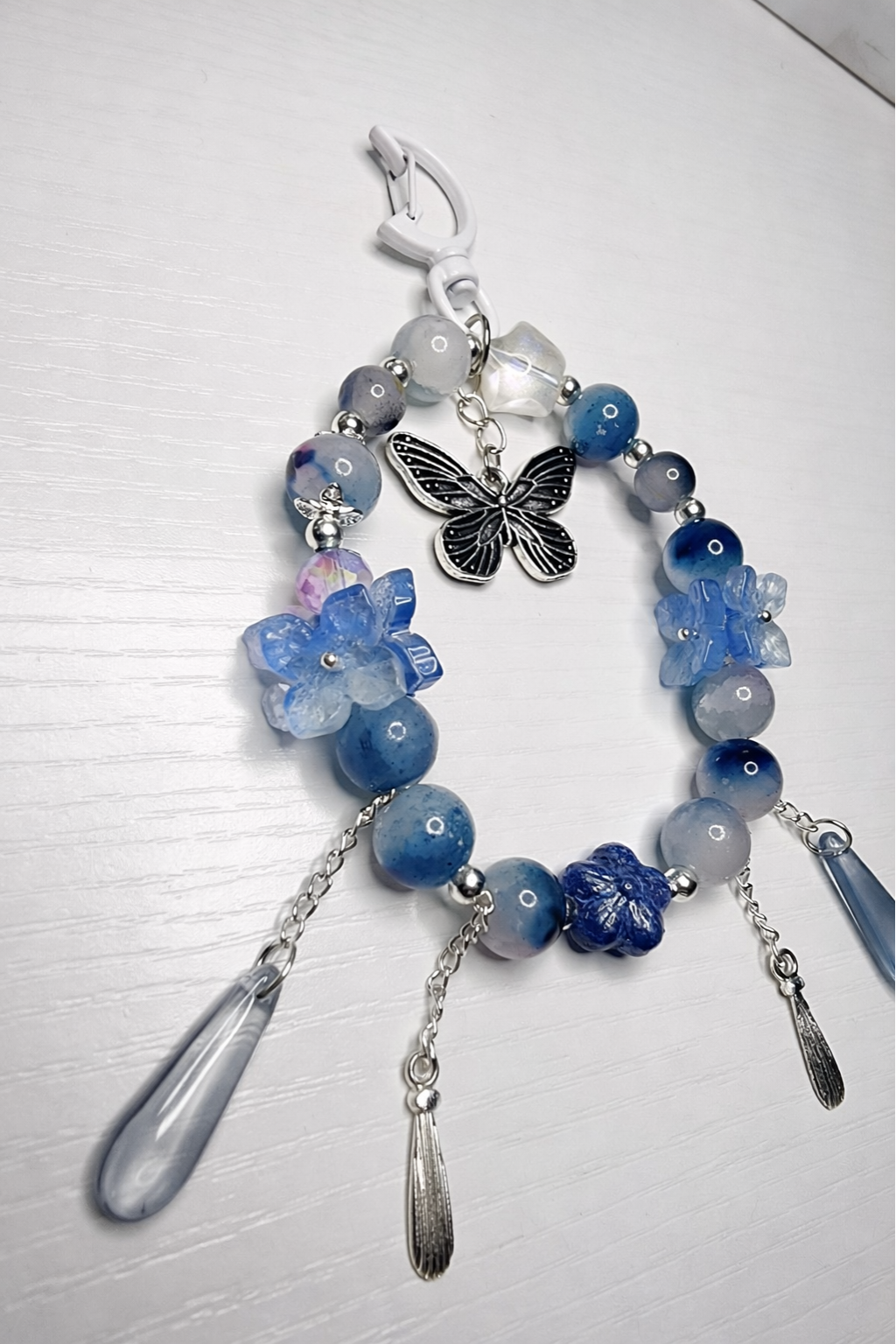 Azure Bloom Keychain