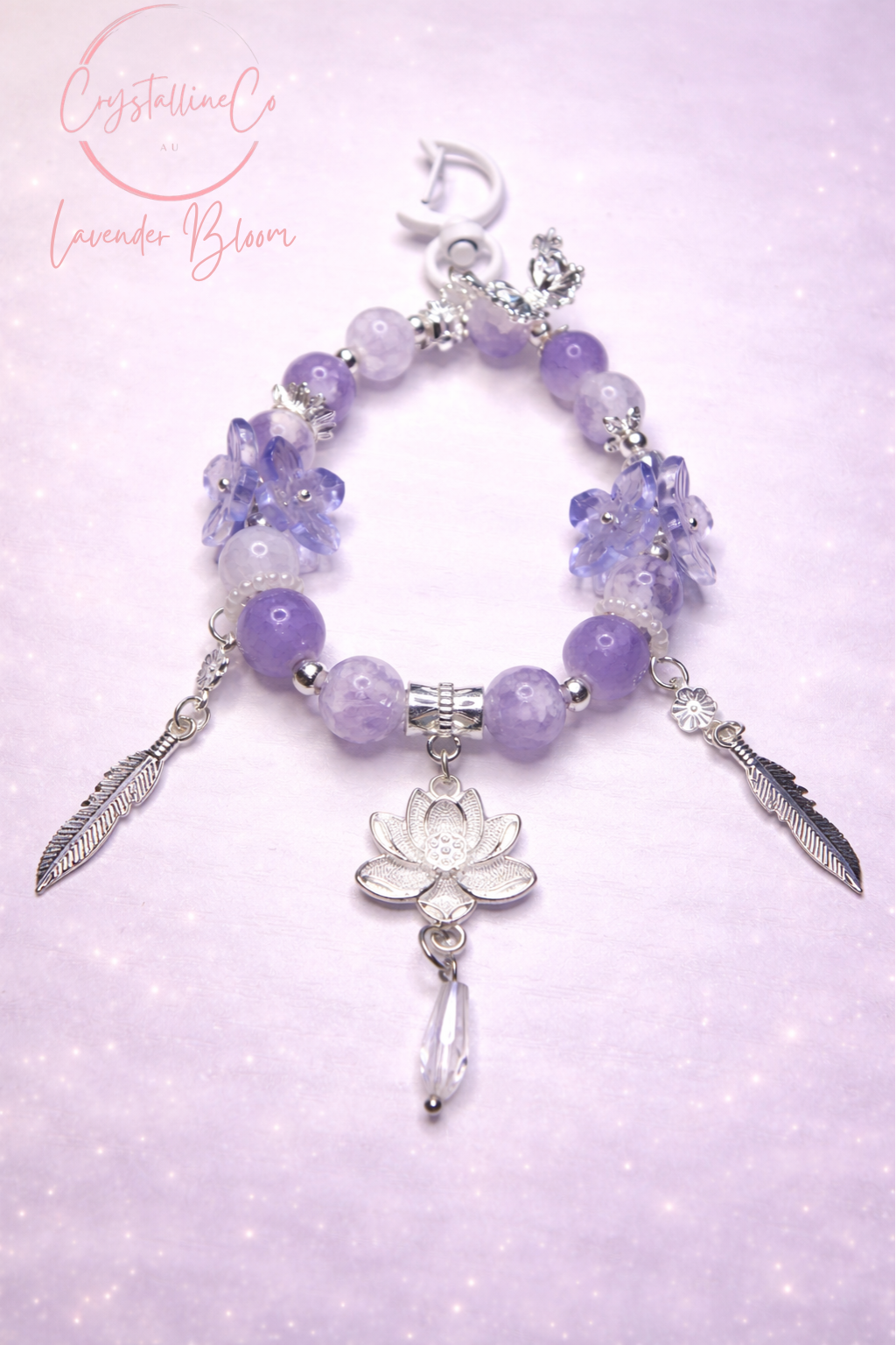 Lavender Bloom Keychain