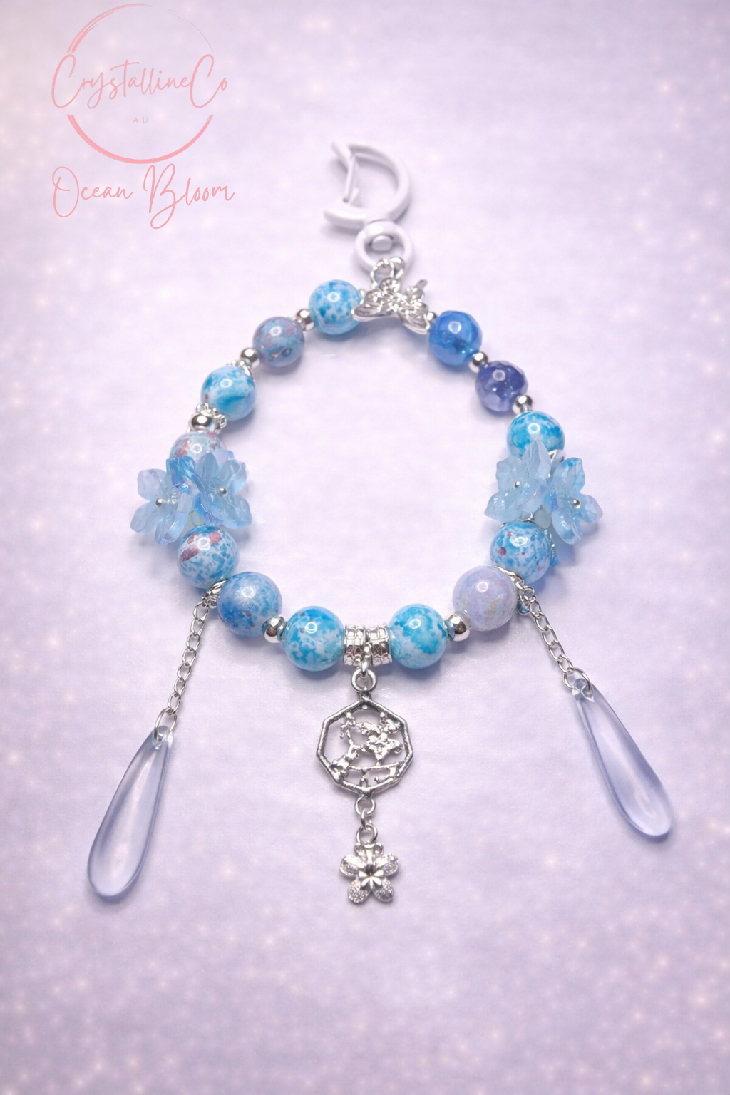 Ocean Bloom Keychain