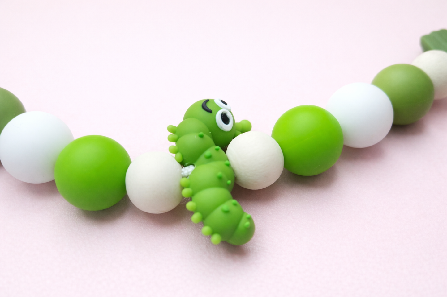 Wigglepillar Pacifier Clip & Sensory Ring