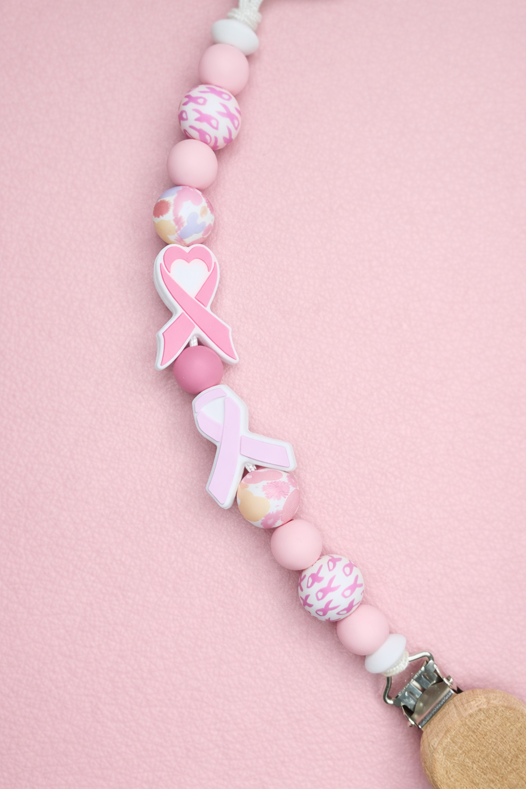Flower Hope Pacifier Clip & Sensory Piece