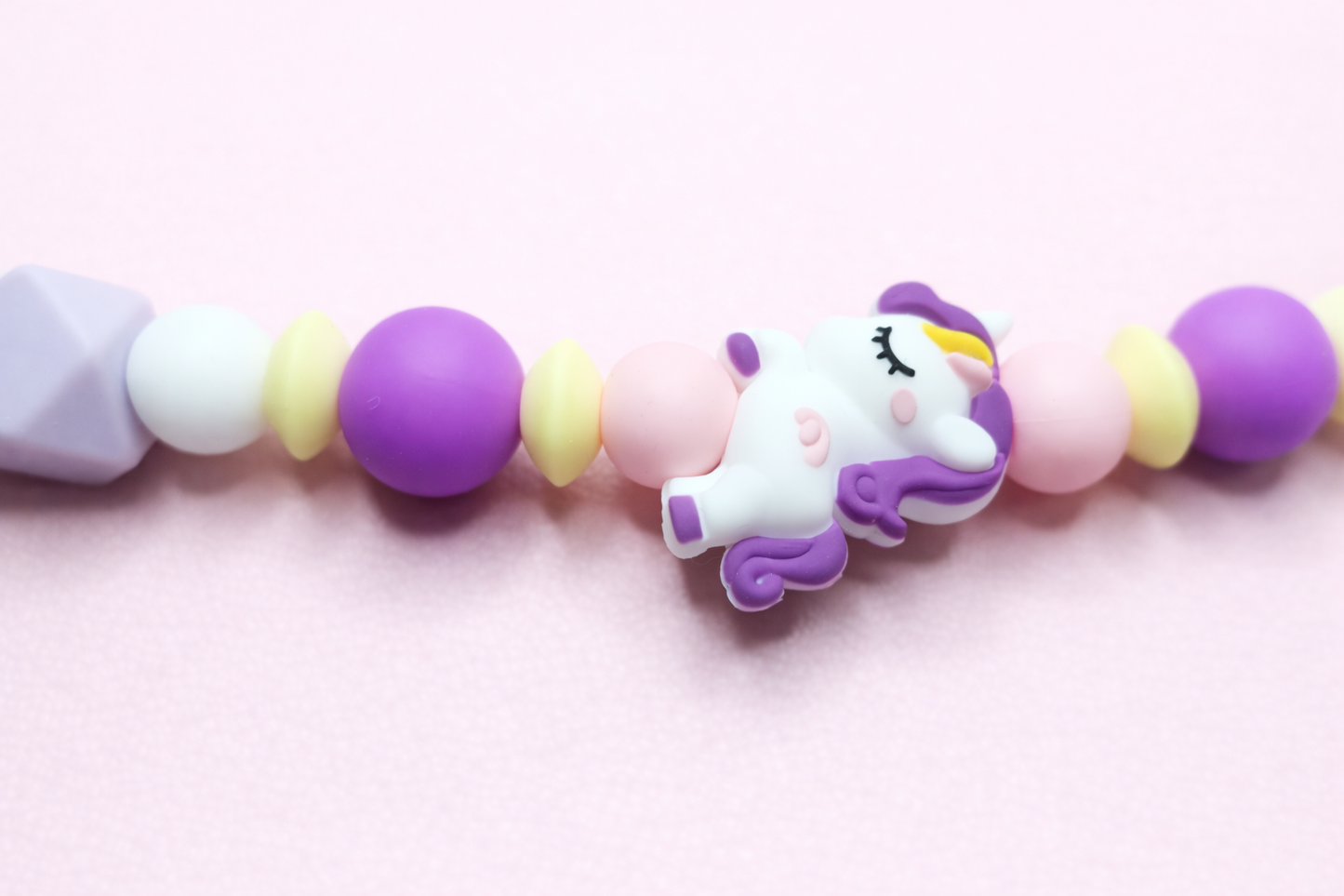 Dream Unicorn Pacifier Clip & Sensory Ring