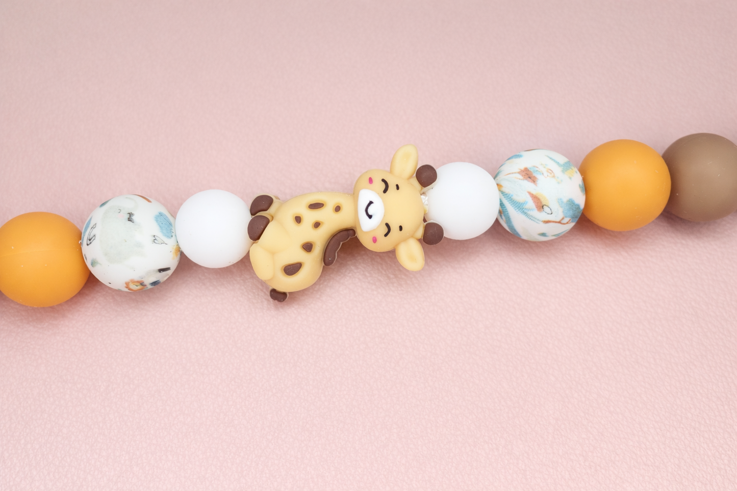 Safari Giraffe Pacifier Clip