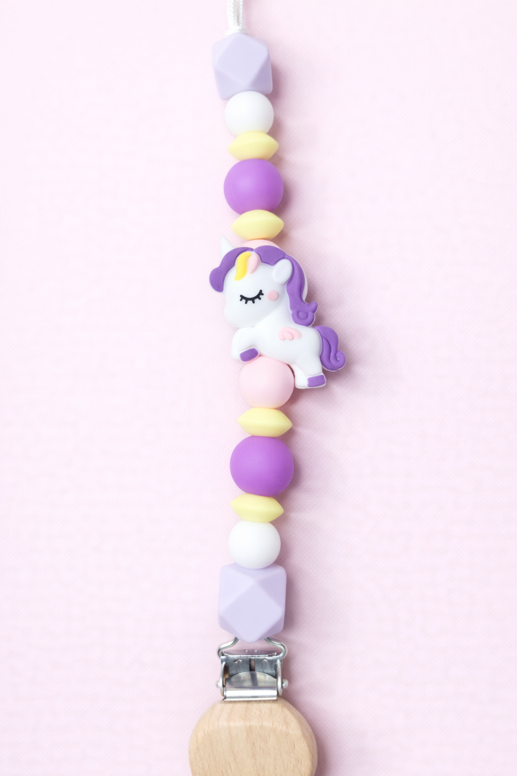 Dream Unicorn Pacifier Clip & Sensory Ring
