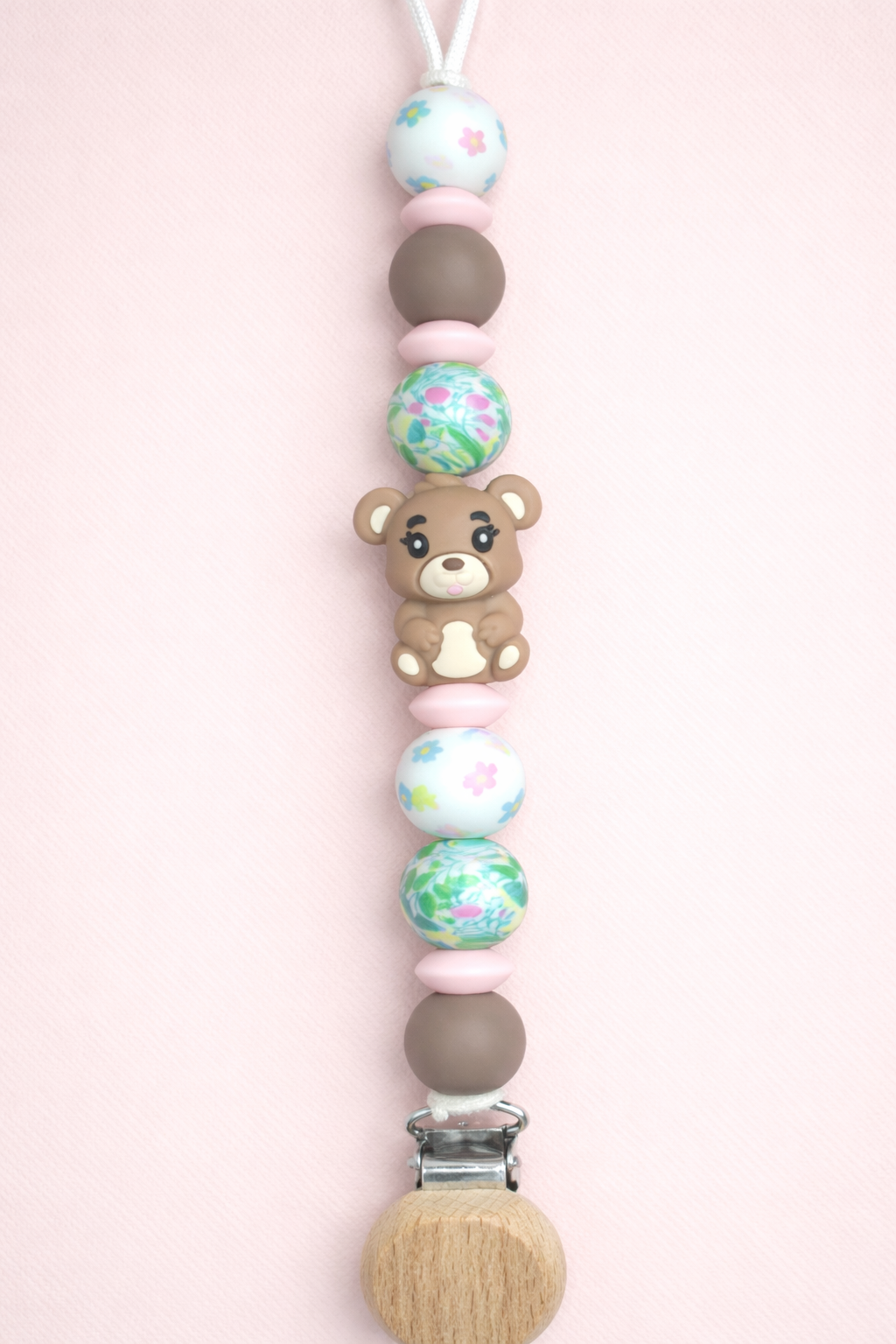 Sugar Bear Pacifier Clip