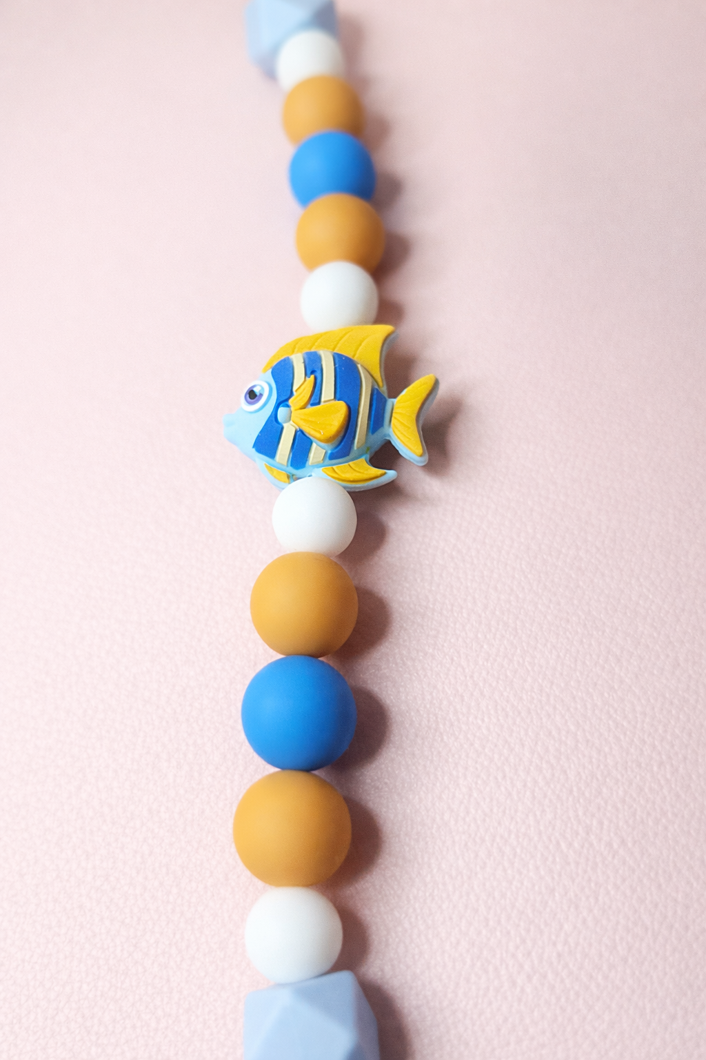 Ocean Mist Fish Pacifier Clip & Sensory Ring