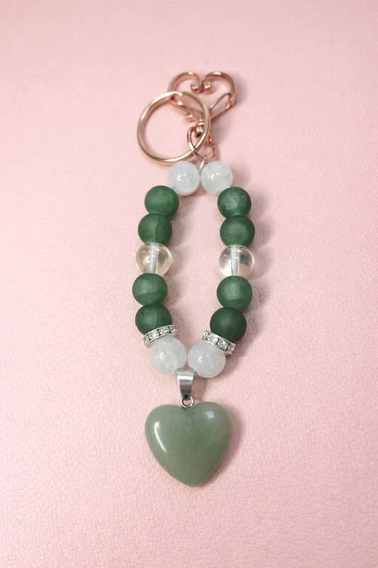 Sage Green Aventurine Keyring