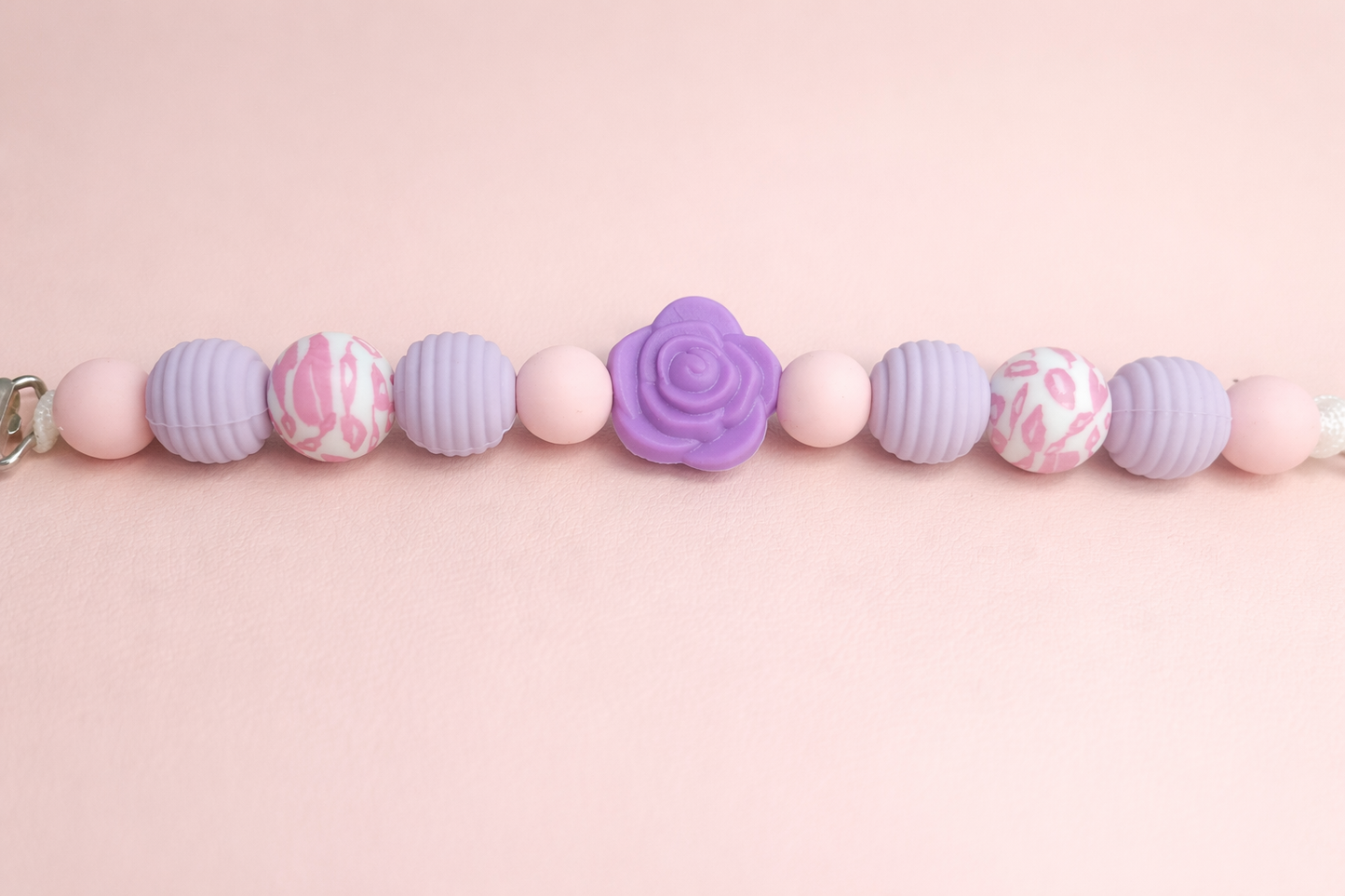 Peony Pacifier Clip
