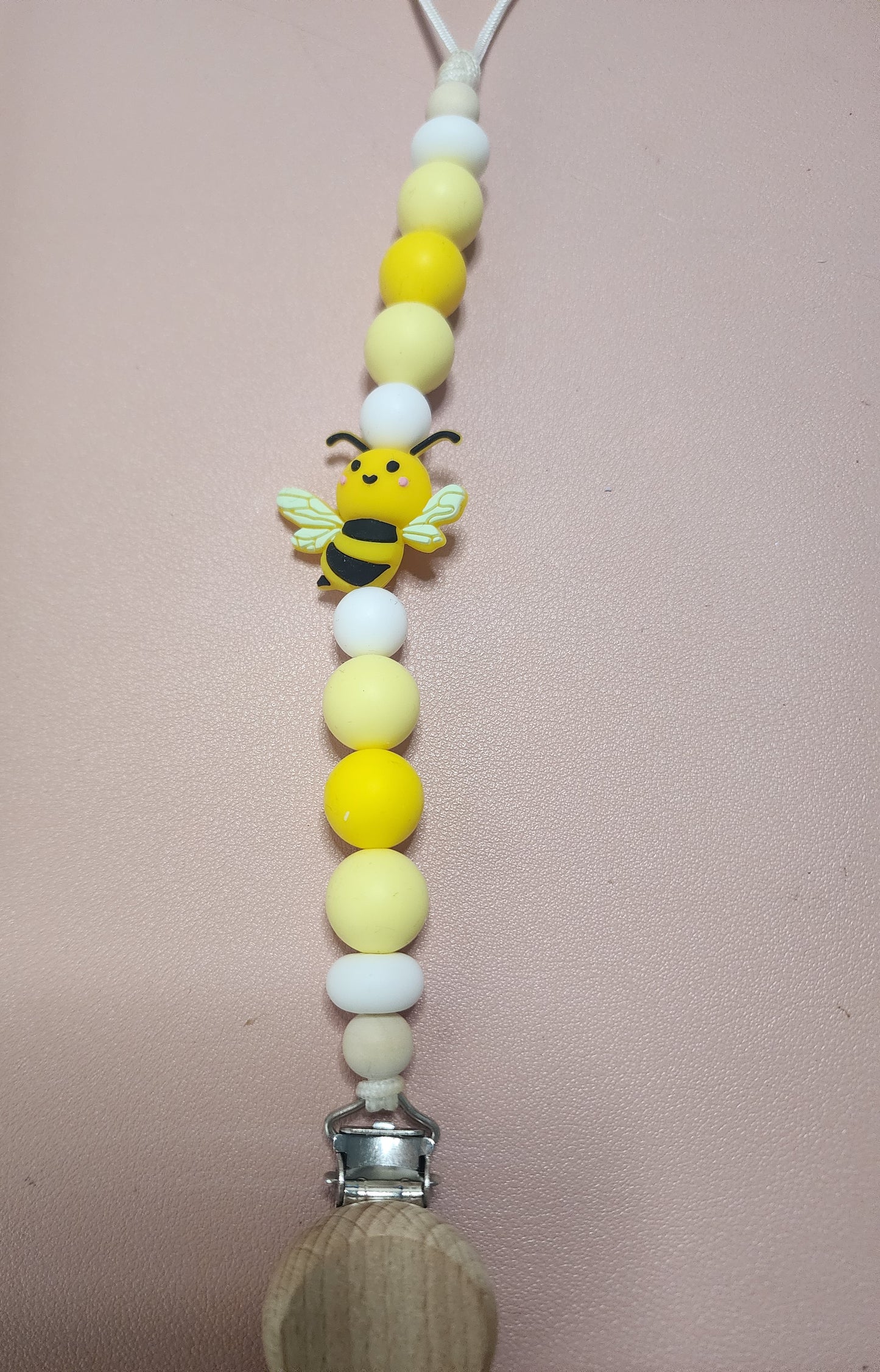 Sunny Bee Pacifier Clip