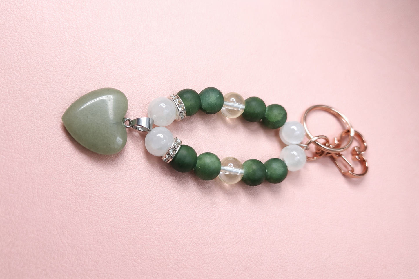 Sage Green Aventurine Keyring