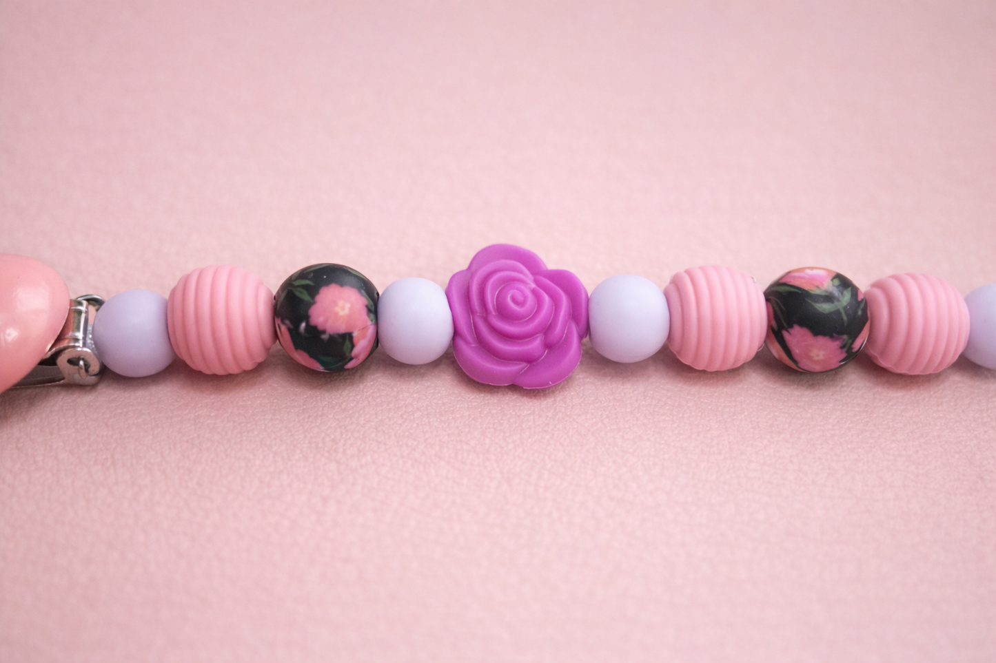 Camellia Pacifier Clip