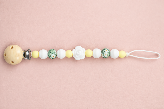 Daisy Pacifier Clip